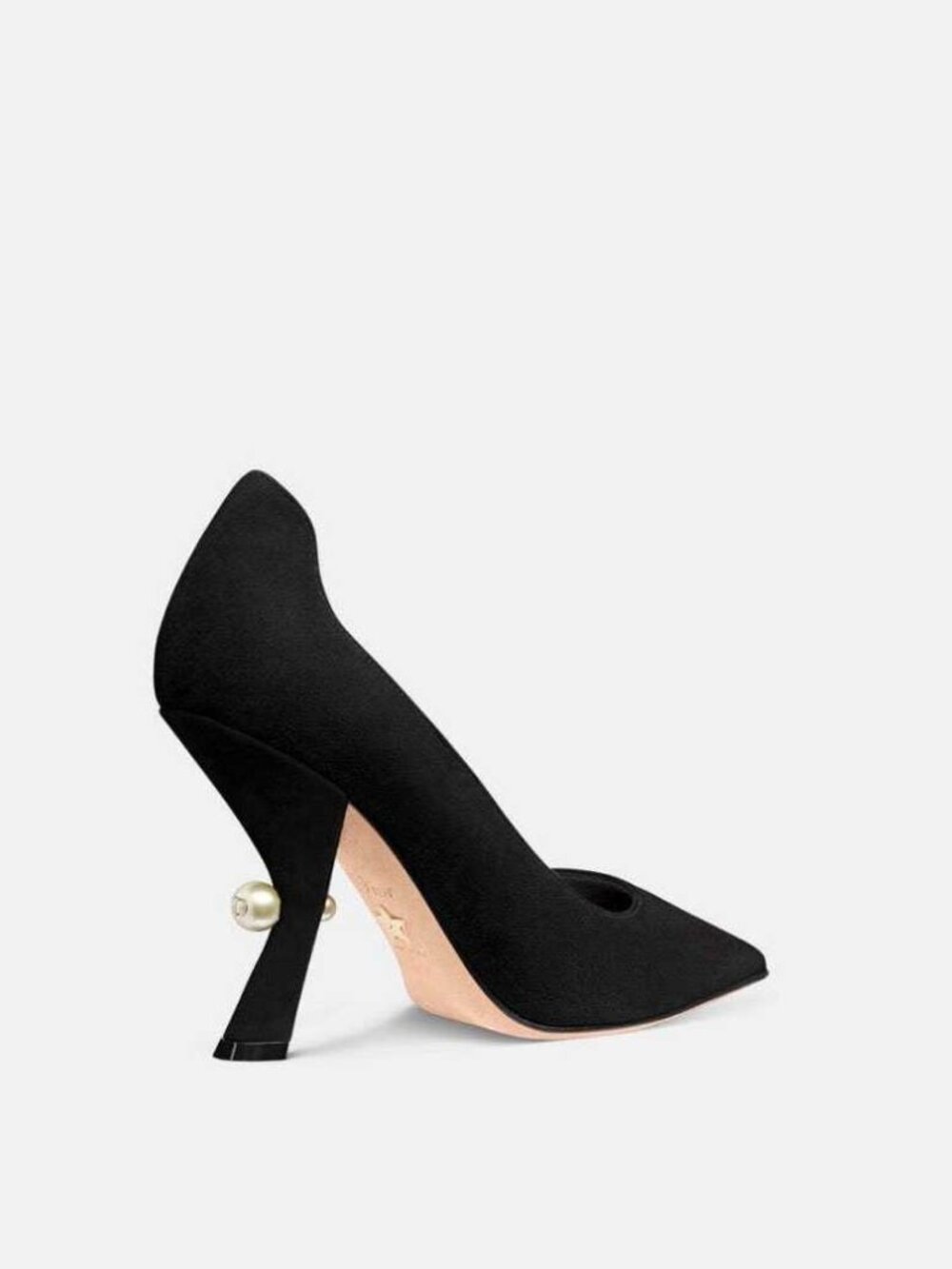 Christian Dior Tribales Pumps Black Suede Pearl Heel EU 39 Worn Once - Picture 3 of 11